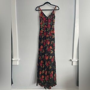 JOVANI Floral Embroidered Gown with Sequins | Size 4